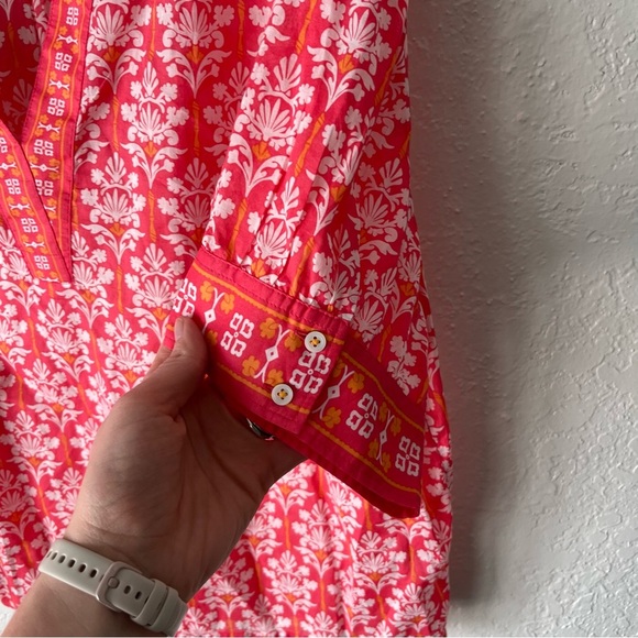 Talbots Top Women's XL Lightweight Cropped Resort Wear Damask Print - Picture 8 of 8